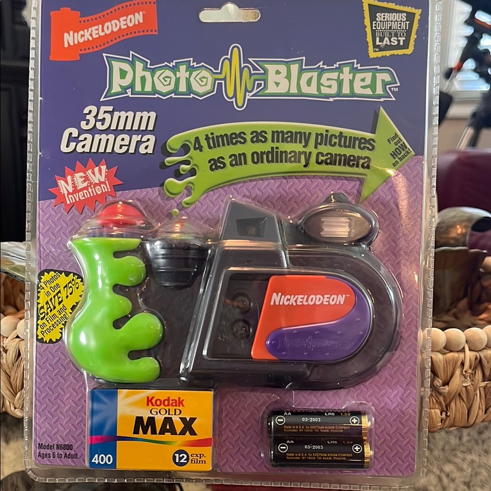 🔥Nickelodeon 1997 Photo Blaster 35MM Camera Model N6800 in Original Packaging